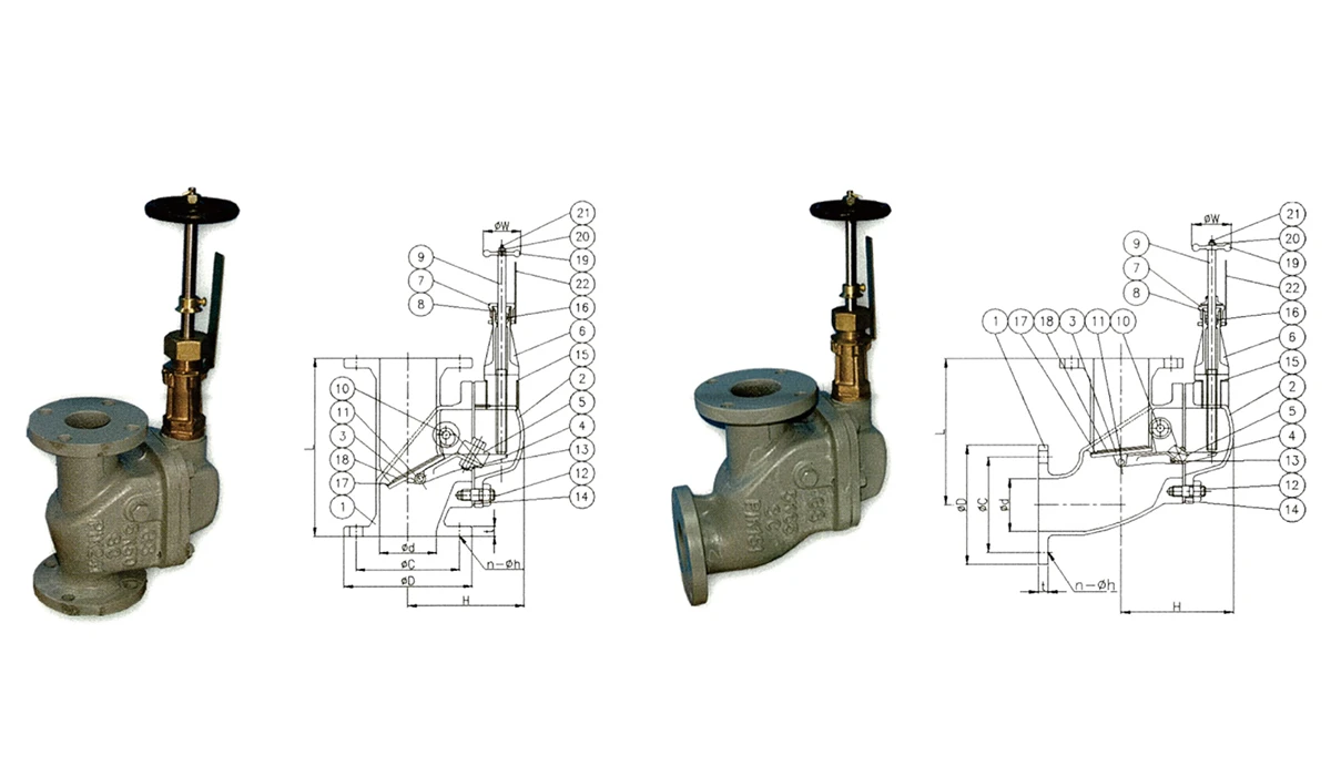 Marine Cast Steel Storm Globe Valves manufacture